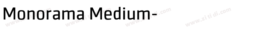 Monorama Medium字体转换